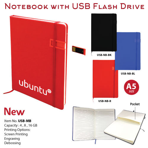 AMS-USB-MB - Promotional Notebook - Al Masam Stationery LLC Main image
