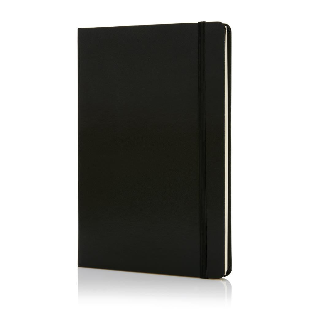 SANTHOME Hard Cover A5 Ruled Notebook - Black - Al Masam Stationery LLC Main image