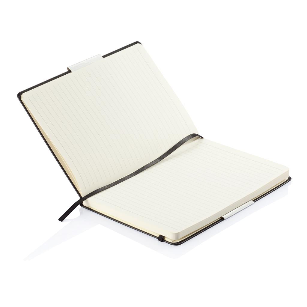 SANTHOME Hard Cover A5 Ruled Notebook - Black - Al Masam Stationery LLC