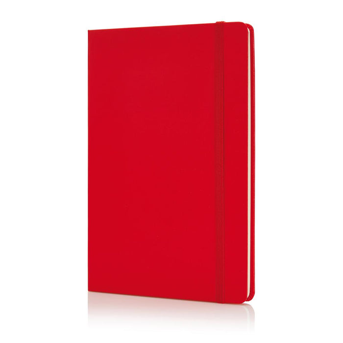 Bukh Hardcover A5 Ruled PVC Notebook Red