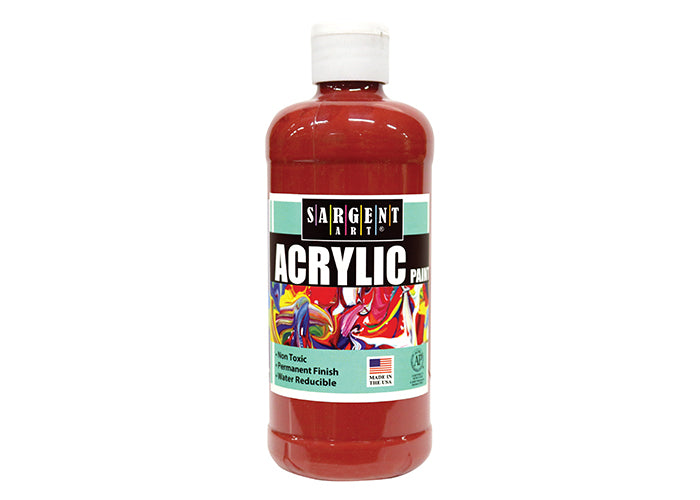 SARGENT ACRYLIC REGULAR 16 OZ / CB RED OXIDE - Al Masam Stationery LLC Main image