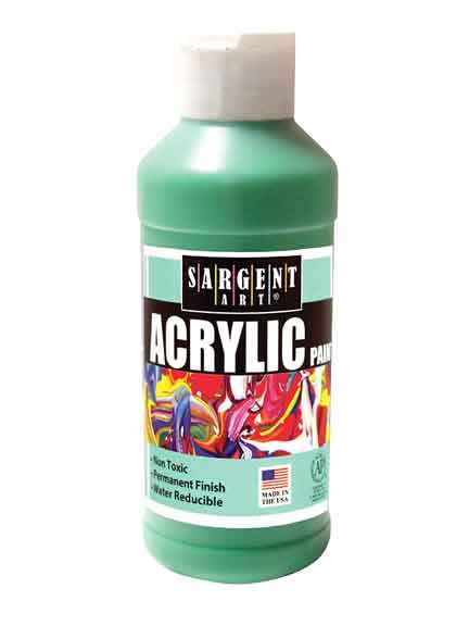 SARGENT ACRYLIC REGULAR 8 OZ / CB EMERALD GREEN - Al Masam Stationery LLC Main image