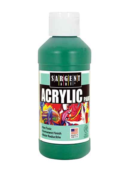 SARGENT ACRYLIC REGULAR 8 OZ / CB GREEN/SPECTRAL GREEN - Al Masam Stationery LLC Main image