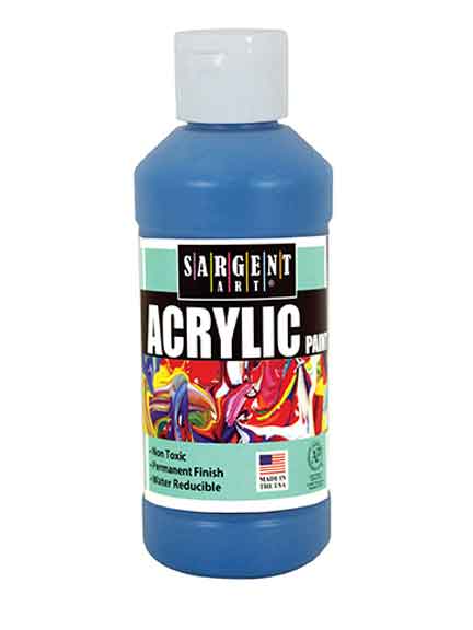 SARGENT ACRYLIC REGULAR 8 OZ / CB TURQUOISE - Al Masam Stationery LLC Main image