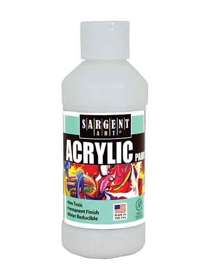 SARGENT ACRYLIC REGULAR 8 OZ / CB WHITE - Al Masam Stationery LLC Main image
