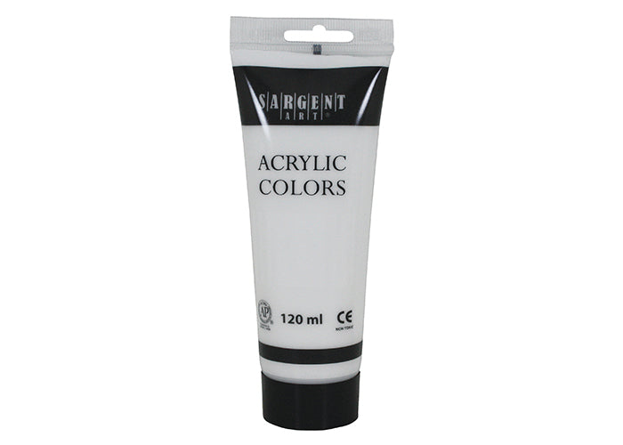 SARGENT ACRYLIC TUBE 120 ML WHITE - Al Masam Stationery LLC Main image