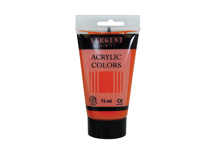 SARGENT ACRYLIC TUBE 75 ML CADMIUM ORANGE HUE - Al Masam Stationery LLC Main image