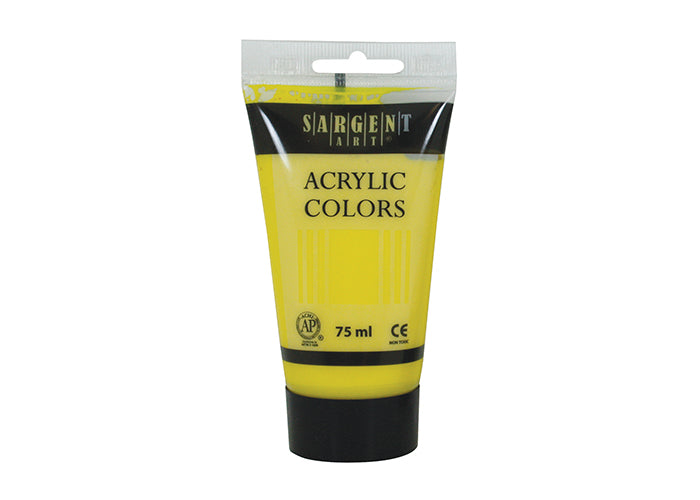 SARGENT ACRYLIC TUBE 75 ML YELLOW/PRIMARY YELLOW - Al Masam Stationery LLC Main image