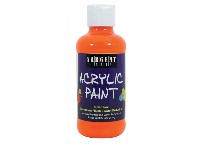 SARGENT Neon Acrylic 8oz Orange - Al Masam Stationery LLC Main image