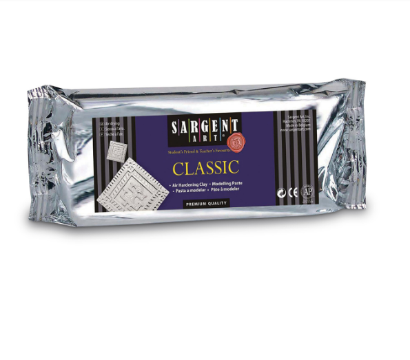 CLASSIC AIR HARDENING CLAY - 1LB. WHITE - Al Masam Stationery LLC Main image