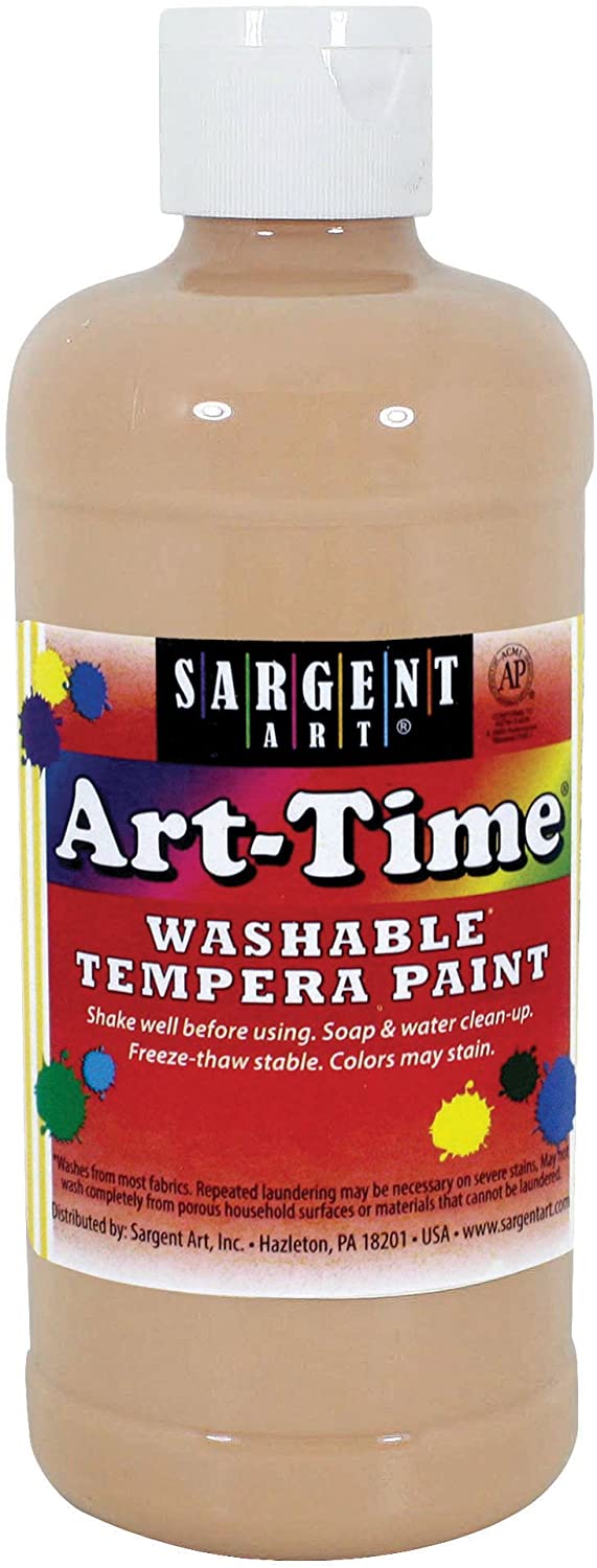 ART-TIME WASHABLE PAINT - 16 OZ. PEACH - Al Masam Stationery LLC Main image