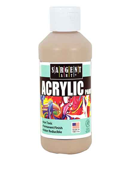 SARGENT ACRYLIC REGULAR 8 OZ / CB PEACH - Al Masam Stationery LLC Main image