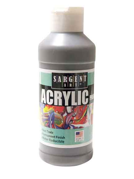 SARGENT ACRYLIC REGULAR 8 OZ / CB RAW UMBER - Al Masam Stationery LLC Main image