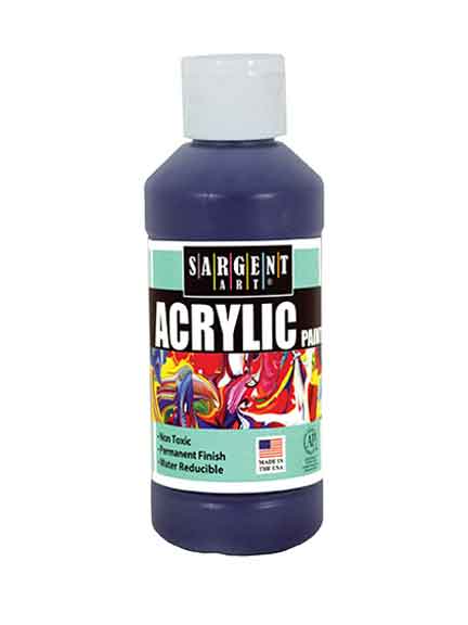 SARGENT ACRYLIC REGULAR 8 OZ / CB VIOLET / SPECTRAL VIOLET - Al Masam Stationery LLC Main image