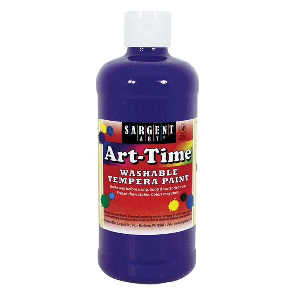 Sargent ART-TIME WASHABLE PAINT - 16 OZ. VIOLET - Al Masam Stationery LLC Main image