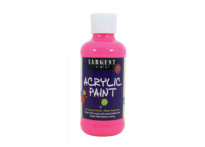SARGENT Neon Acrylic 8oz Pink - Al Masam Stationery LLC Main image
