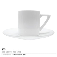 5 Oz- saucer tea mug - Al Masam Stationery LLC