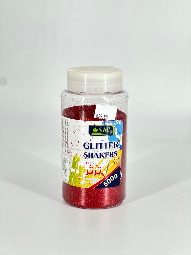 SBC Glitter Powder 500gm Red - Al Masam Stationery LLC Main image