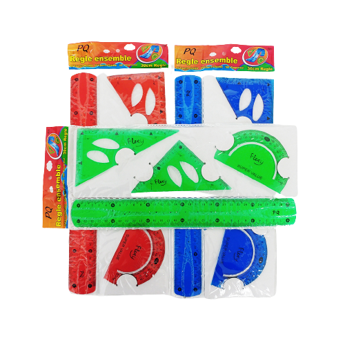 Flexible Ruler 4 Piecec Set - Al Masam Stationery LLC Main image