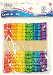 Sadaf Craft Stick 11.4cm X 1cm X 2mm PD-40 - SDF-11421C - Al Masam Stationery LLC