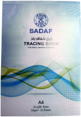 SADAF TRACING BOOK A4 20 SHEET 55 GSM PD-91 - Al Masam Stationery LLC