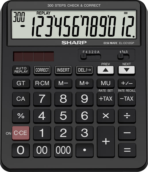 Sharp Calculator , Model - (ELCC12G+) - Al Masam Stationery LLC Main image