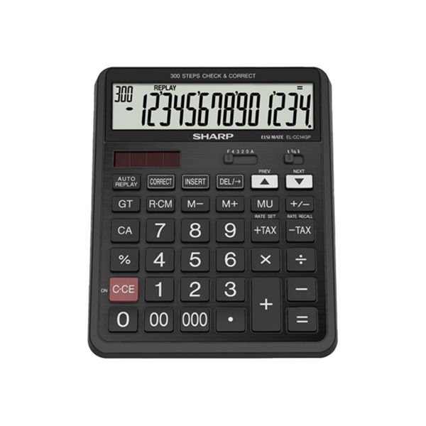 Sharp Calculator , Model - ELCC14G+M - Al Masam Stationery LLC Main image