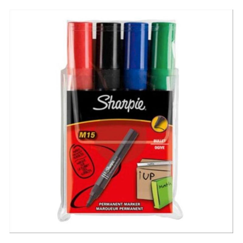 Sharpie Bullet Permanent Marker Assorted 4 Pieces - Al Masam Stationery LLC Main image