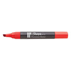 Set of five Sharpie permanent markers with chisel tips in assorted colors, ideal for bold, versatile writing and coloring.