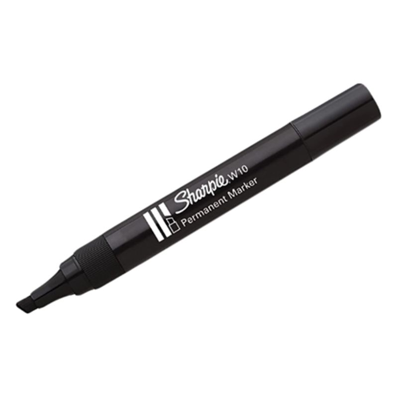 Set of five Sharpie chisel tip permanent markers in assorted colors, ideal for bold writing and artistic projects.
