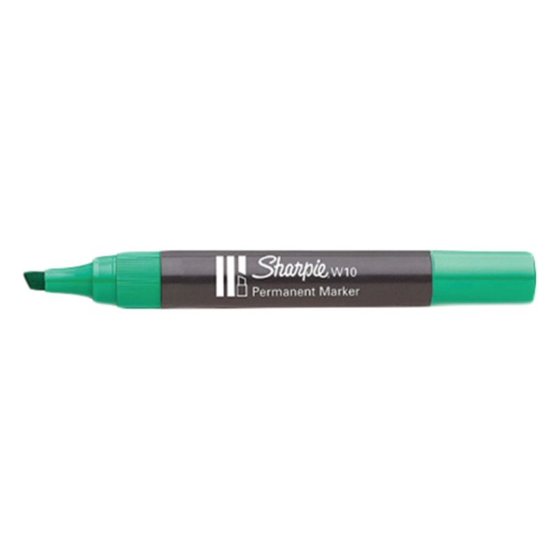 Set of five Sharpie permanent markers with chisel tips in assorted colors, ideal for bold, versatile marking and writing projects.