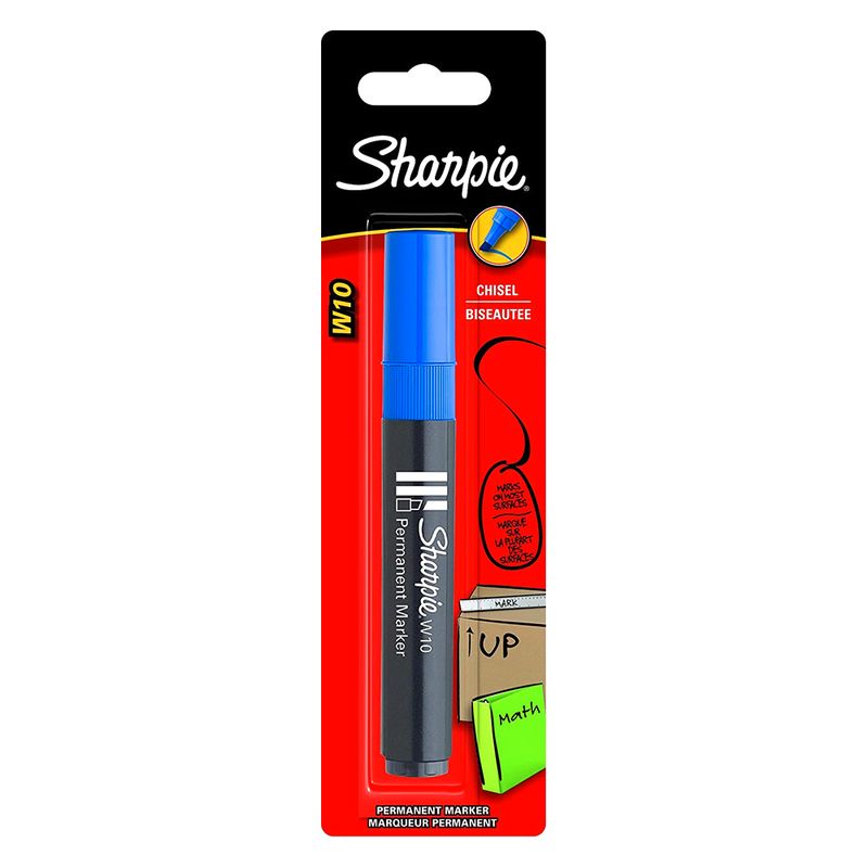 Sharpie Chisel Tip Permanent Marker Blue - Al Masam Stationery LLC Main image