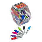 Set of 72 Sharpie fine tip mini permanent markers in assorted colors, featuring compact design and versatile permanent ink.