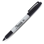 Set of 24 Sharpie permanent markers with fine tips in assorted colors, ideal for writing and drawing on various surfaces.