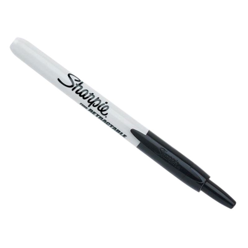 Sharpie Retractable Fine Tip Black Ink Permanent Marker Secondary image