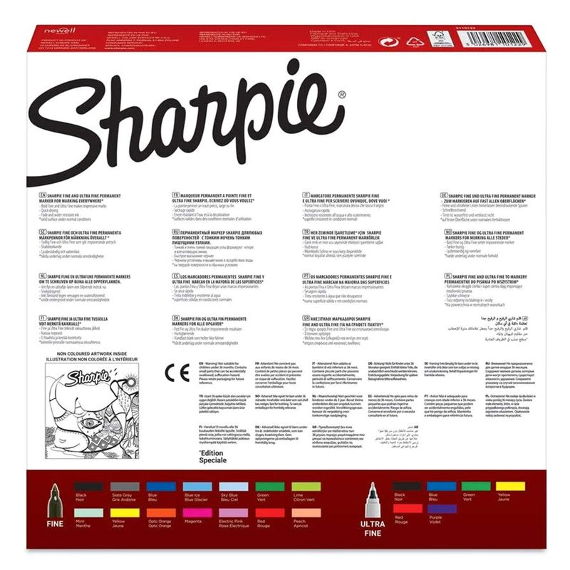 Sharpie Rhino Special Edition Permanent Marker Set Assorted 20 Pieces Secondary image