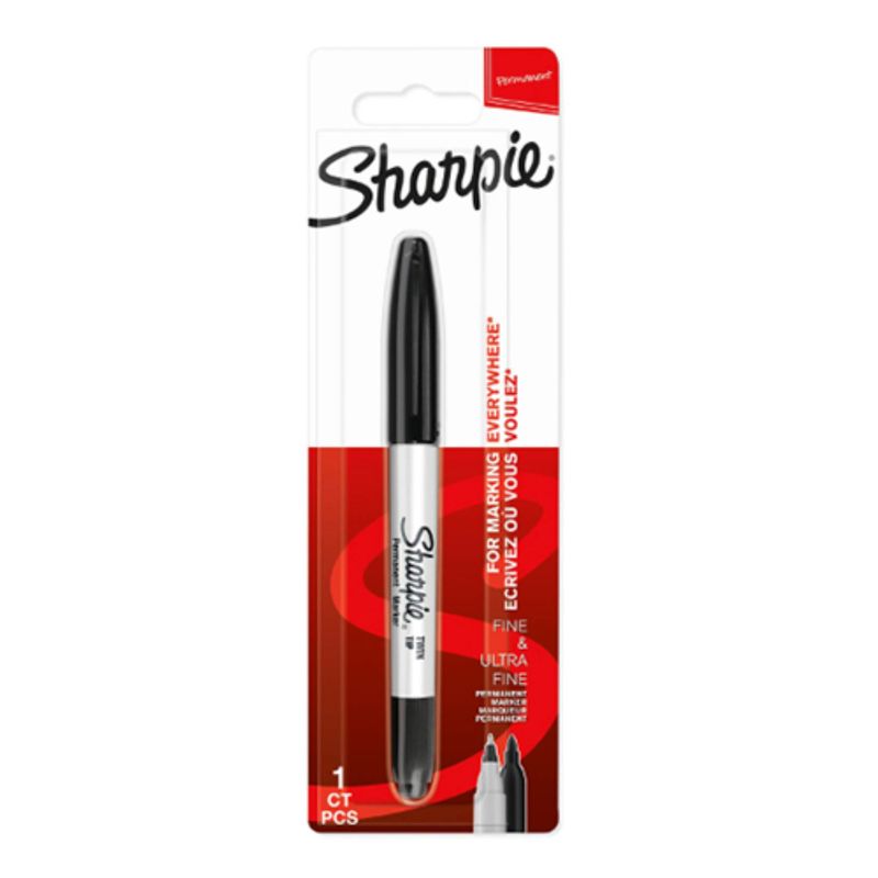 Sharpie Twin Tip Black Ink Permanent Marker - Al Masam Stationery LLC Main image
