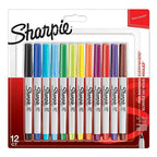 Sharpie Ultra Fine Point Permanent Marker Assorted 12 Pieces - Al Masam Stationery LLC