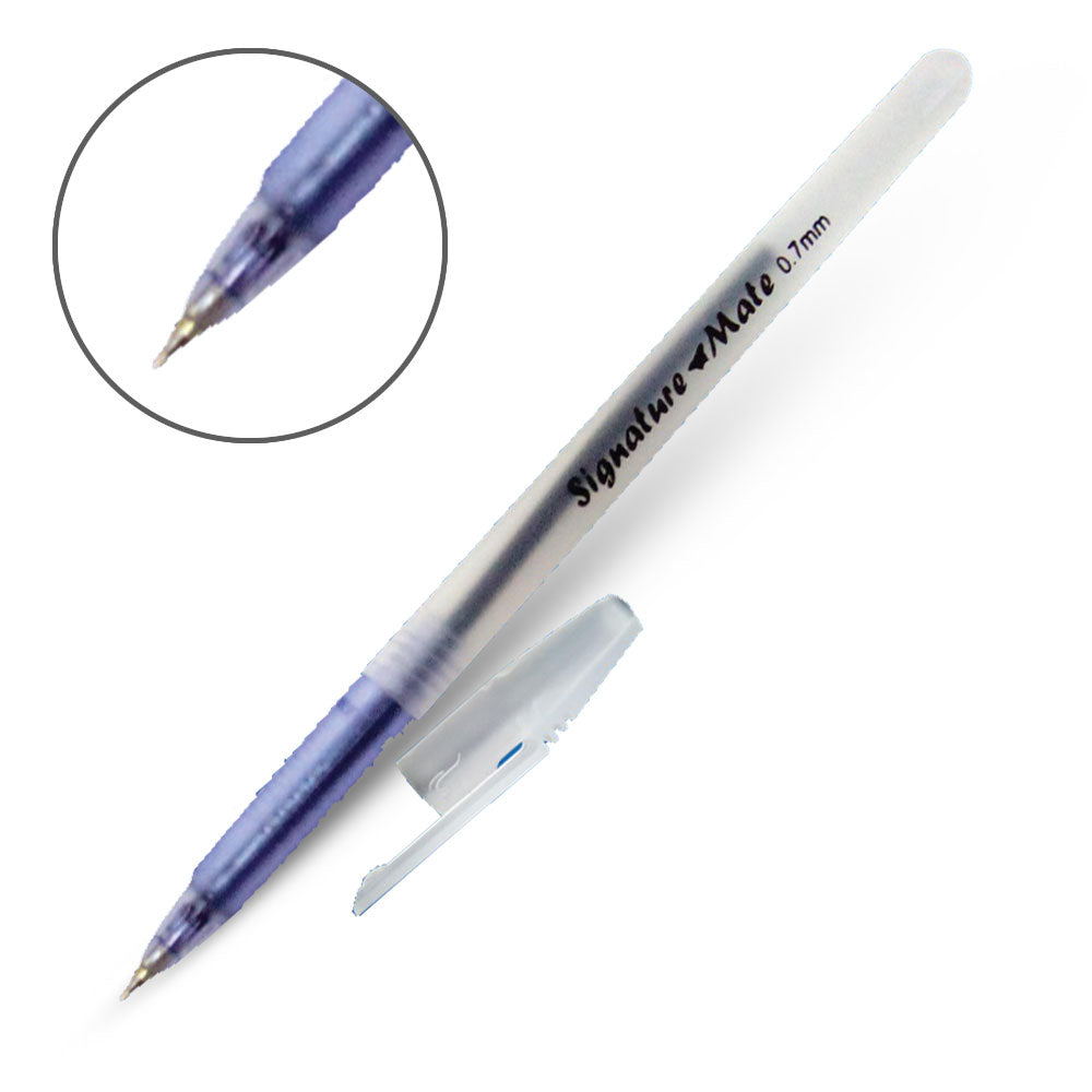 Signature Mate (SSI) (0.7mm Tip Ball Point Pen) - Blue | Pack Containin 50 Piece - Al Masam Stationery LLC Main image