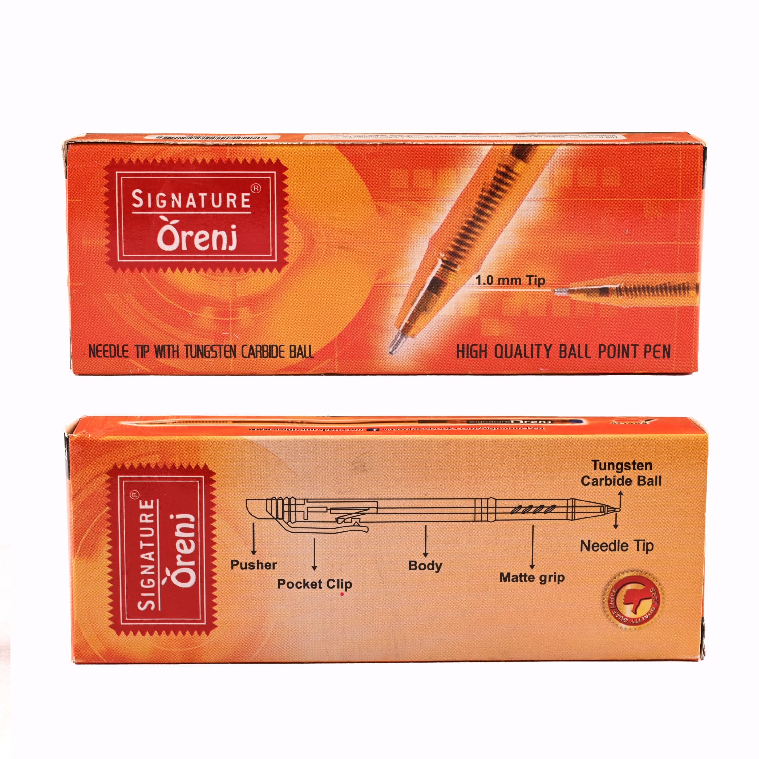 Signature Orenj (ORJ) (Retractable Ball Point Pen) - Black Secondary image