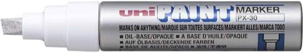 Uni PX30 Paint Marker Chisel tip Silver - Al Masam Stationery LLC