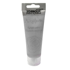 STANGER Acrylic paints, 75 ml SILVER - Al Masam Stationery LLC