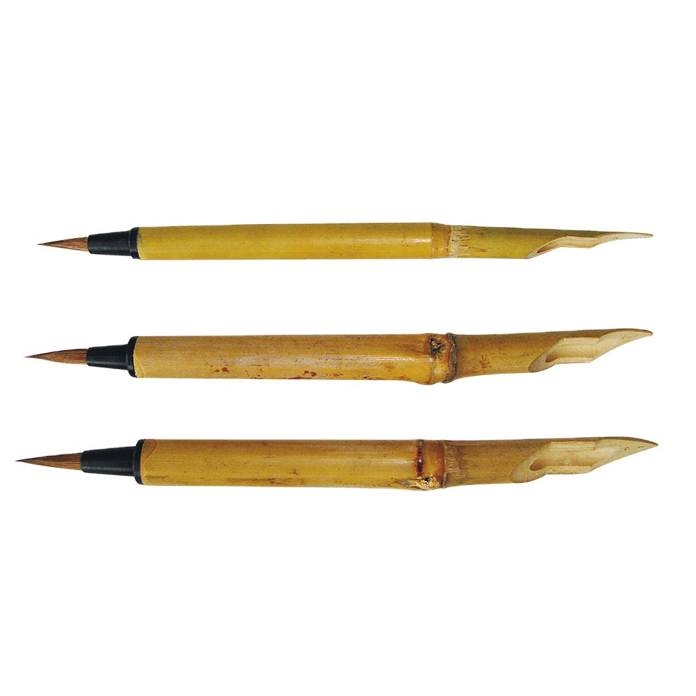 BAMBOO BRUSH 3PCS/SET - Al Masam Stationery LLC Main image
