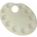 SINOART PLASTIC PALETTE 10 WELLS 17X23CM - Al Masam Stationery LLC Main image