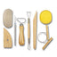 Sinoart 8-piece pottery tool set with various craft tools for shaping, sculpting, and detailing clay projects.