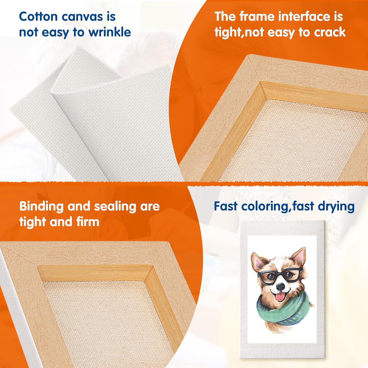 MINI STRETCHED CANVAS 4X6 CM -Z - Al Masam Stationery LLC