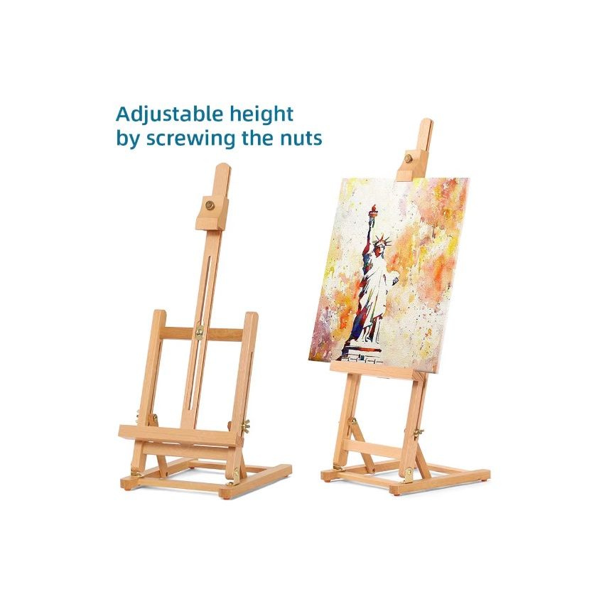 SINOART TABLE TOP EASEL ELM WOOD CANVAS - SFE0058-N - Al Masam Stationery LLC