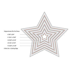 Framelits Die Set 5Pk Stars - Al Masam Stationery LLC