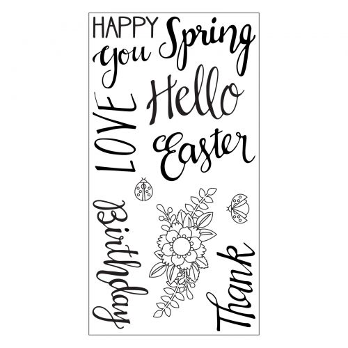 Clear Stamps Spring Phrases By Lynda Kanase - SIZ 663587 - Al Masam Stationery LLC Main image