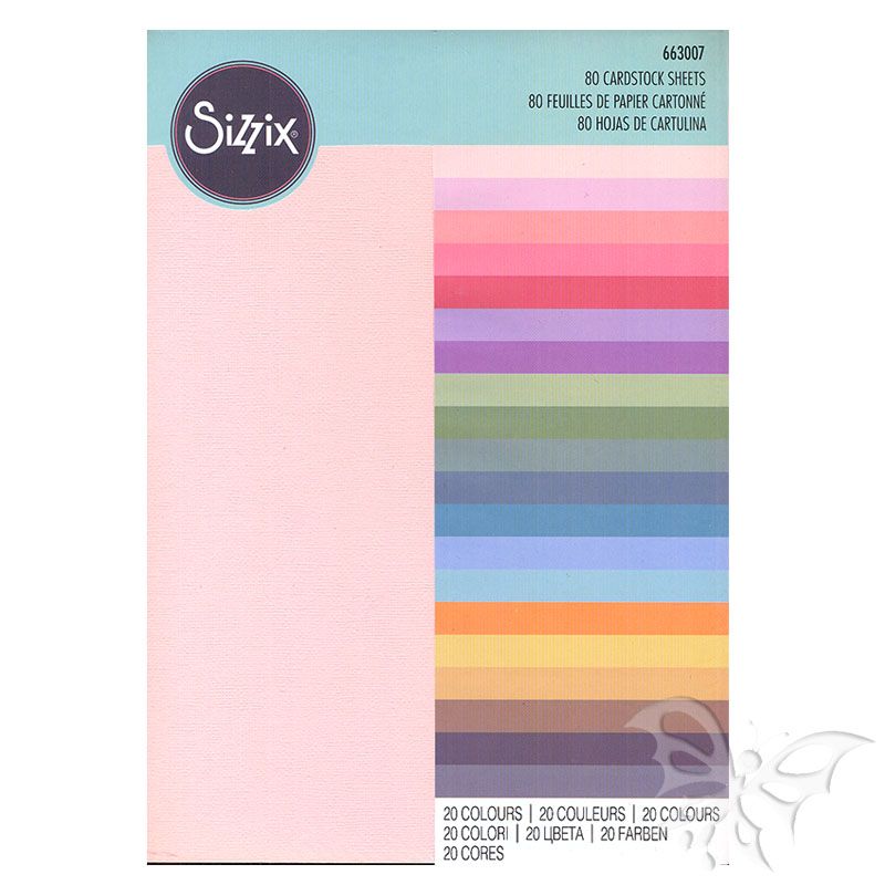 Accessory Cardstock Sheets 80Pk (20 Colours) Secondary image